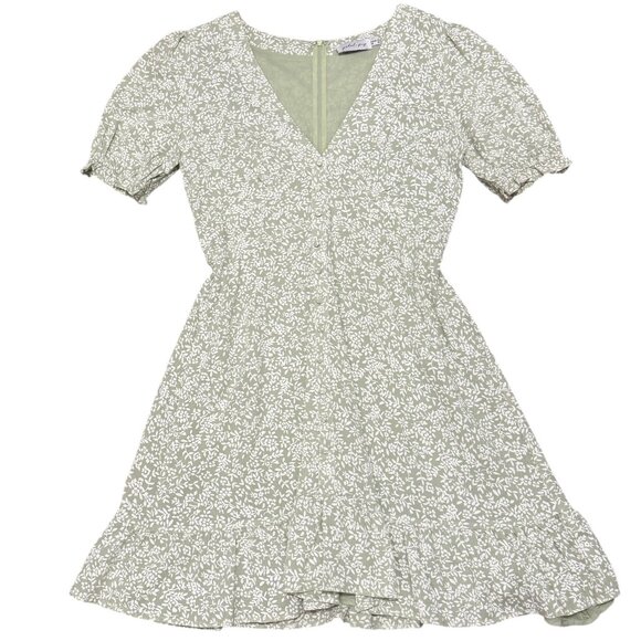 PETAL & PUP Cottage Core Floral Mini Dress - Picture 1 of 10